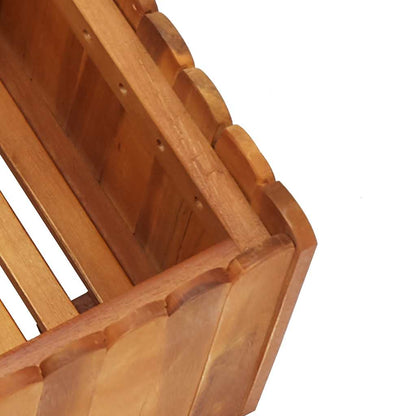 Arriate De Madera Maciza De Acacia 50x30x25 Cm_4