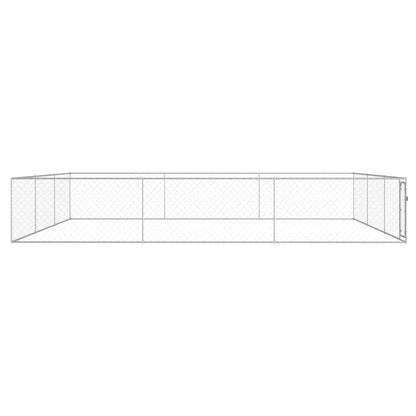 Perrera De Exterior De Acero Galvanizado 6x6x1 M_0