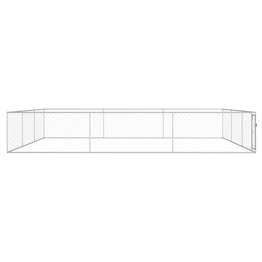 Perrera De Exterior De Acero Galvanizado 6x6x1 M_0