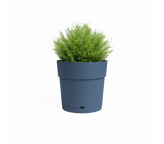 Artevasi Macetero Azul Capri 30 Cm Con Reserva De Agua De Plástico Reciclado_0