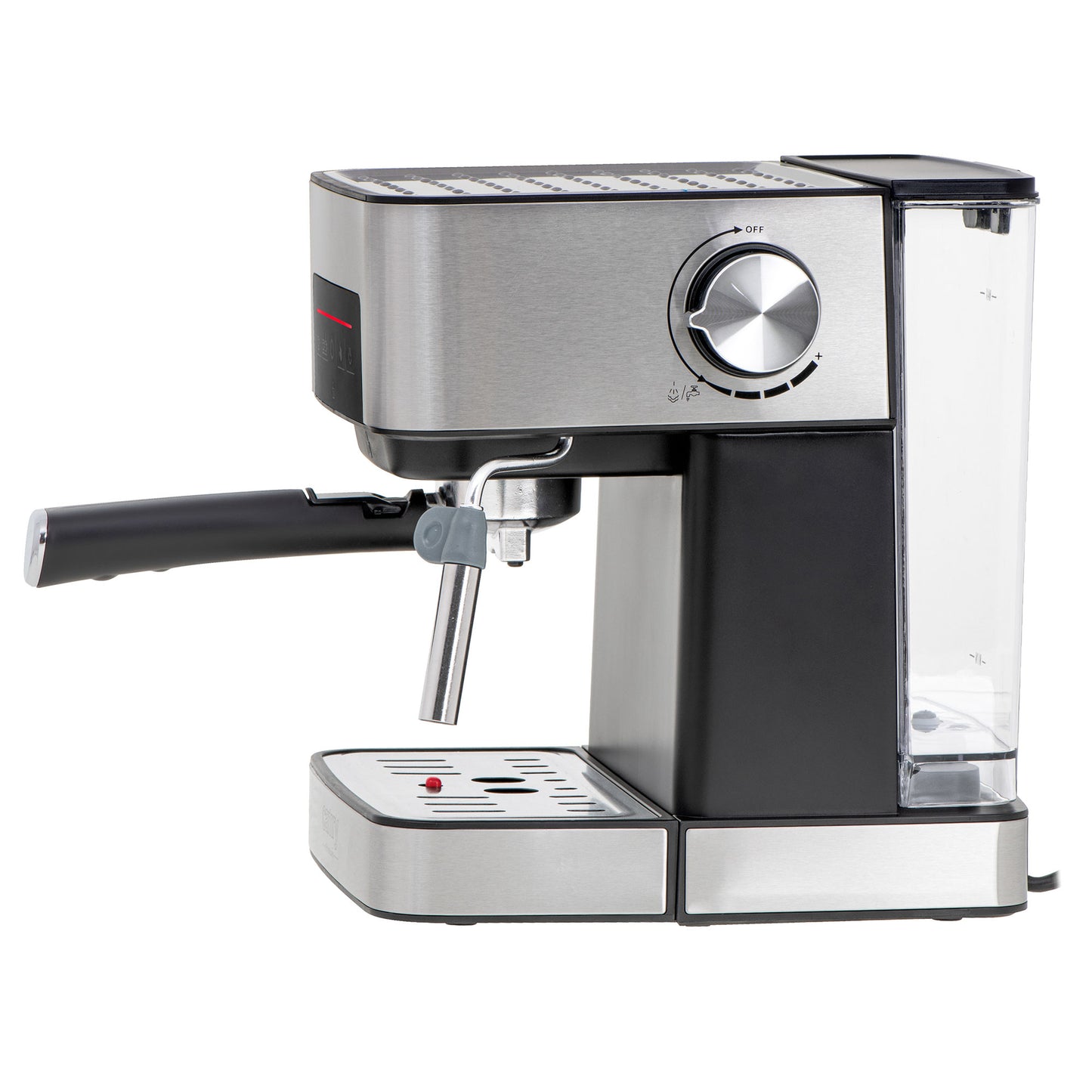 Cafetera Espresso Automática 15 Bares 1,6l, Brazo Doble Salida, Espumador Leche, Calienta Tazas Camry Cr4410 Negro/plata_4