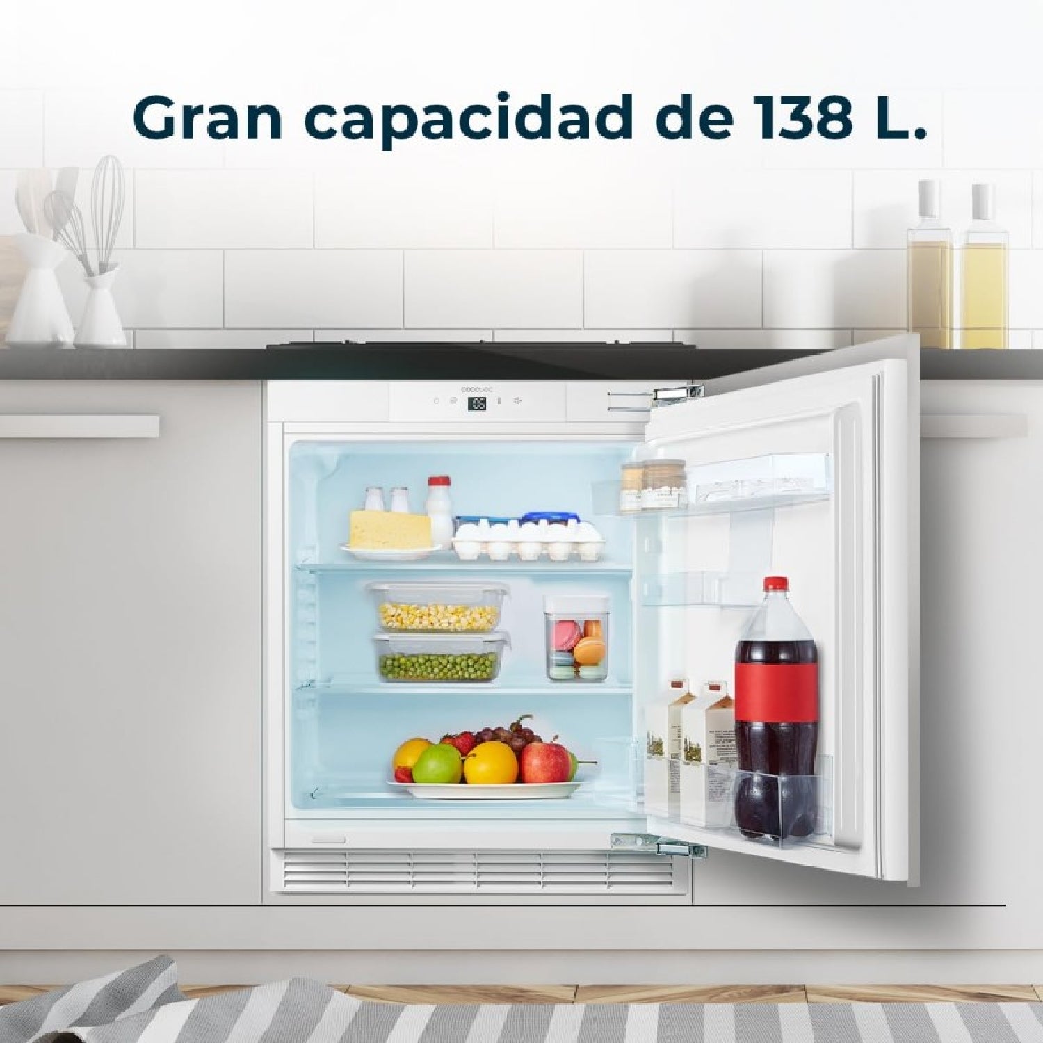 Cecotec Mini Frigorífico Integrable Bolero Coolmarket Tt Bi 138 E_1