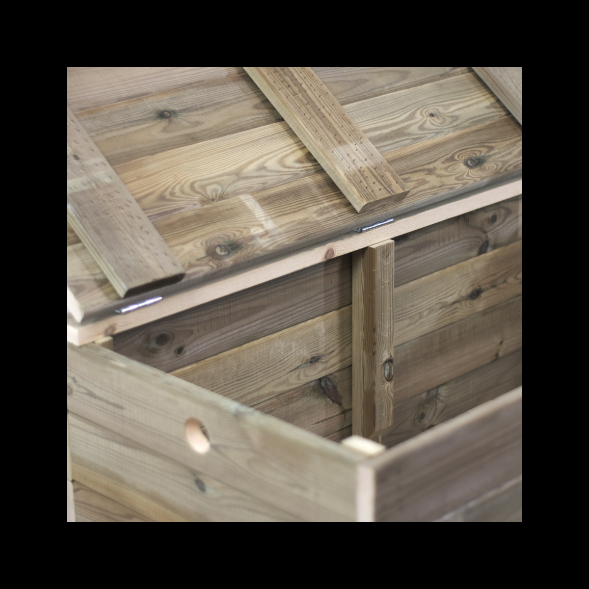 Baúl De Madera  Tanoa Con Cojín Tratado Vidahuerto 80x40x40 Cm._4