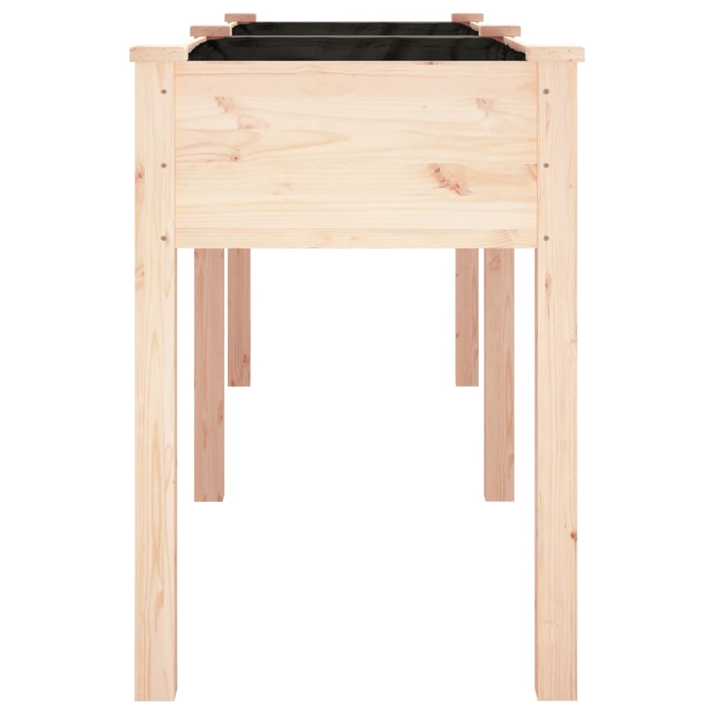 Jardinera Con Forro Interior Madera Maciza Abeto 203x53x76 Cm_4