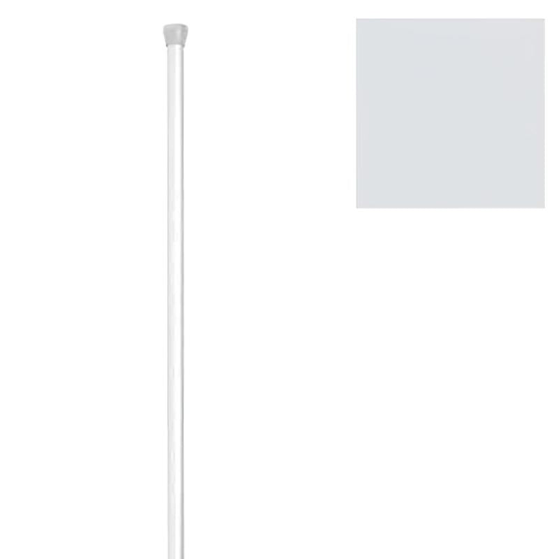 Barra Baño Recta Extensible 18 Mm. (1,23-2,16) Blanco_0