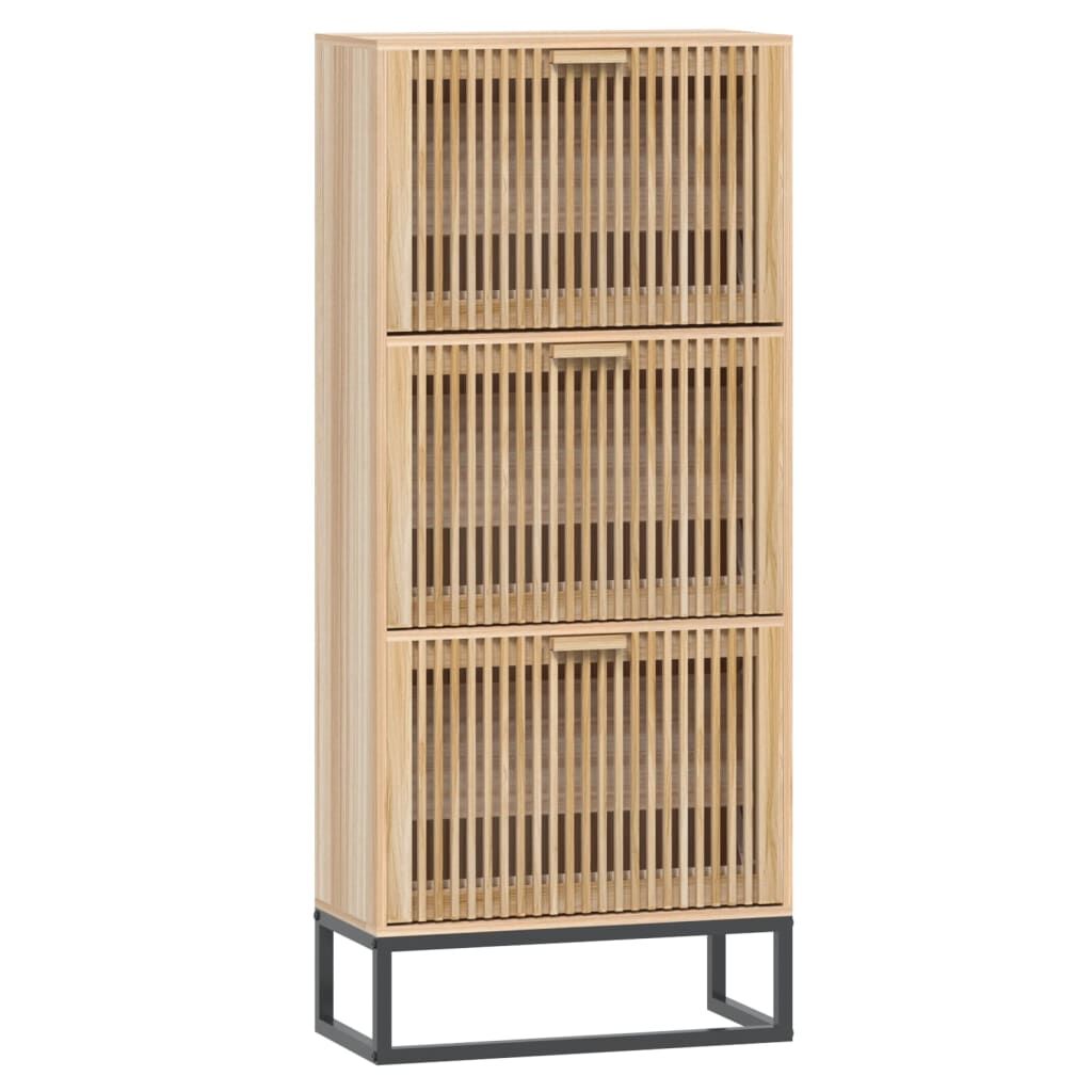 Vidaxl Mueble Zapatero Madera Contrachapada 52x25x120 Cm_0