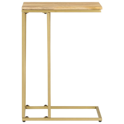 Mesa Auxiliar De Madera Maciza De Mango 35x45x65 Cm_0