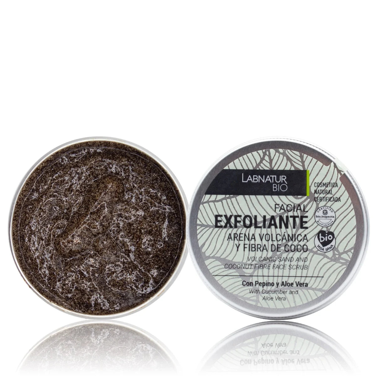 Exfoliante Facial Labnatur Bio 100 ml | Arena Volcánica y Fibra de Coco | Aloe Vera y Pepino | Vegano_0