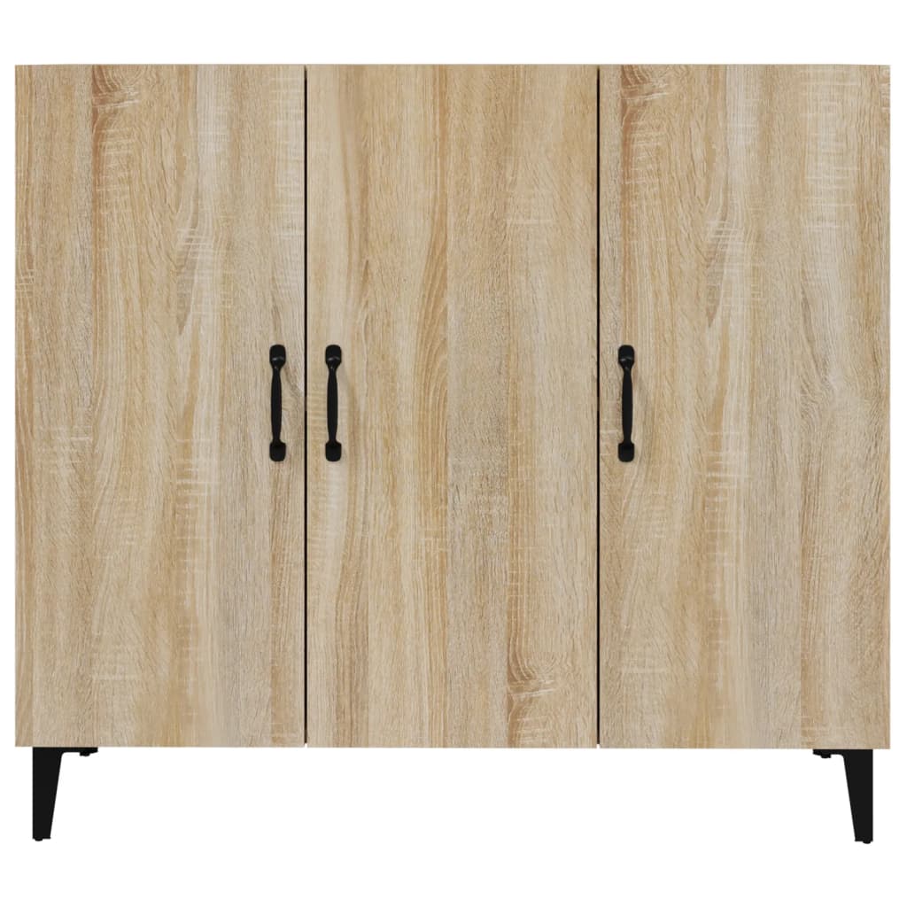 Aparador De Madera De Ingeniería Roble Sonoma 90x34x80 Cm / Vetonek_3