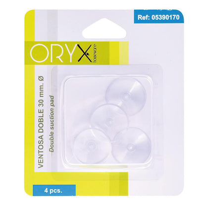 Ventosa Doble Transparente (bister 4 Piezas)_1
