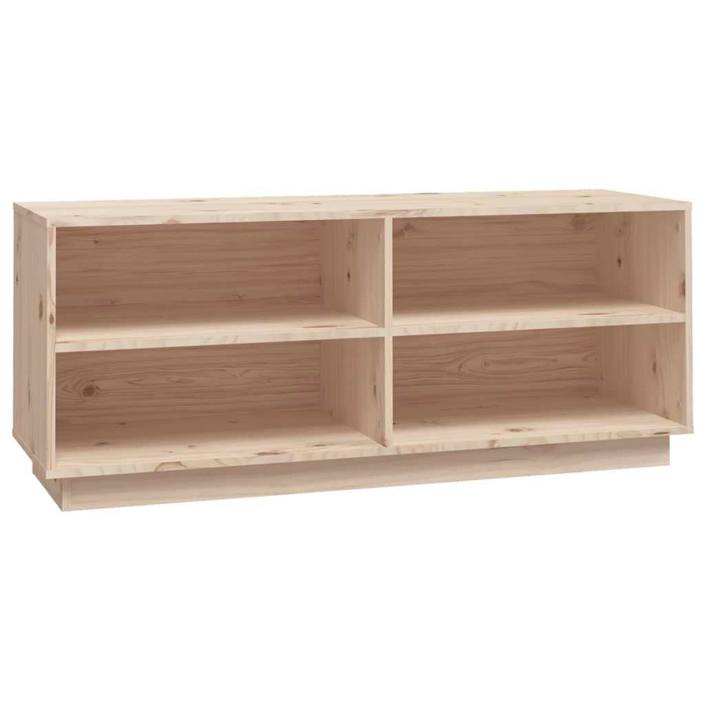 Armario Zapatero De Madera Maciza De Pino 110x34x45 Cm / Vetonek_3