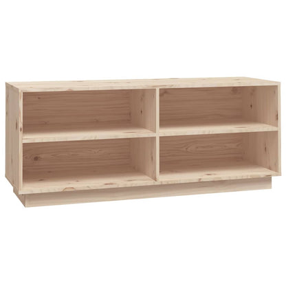 Armario Zapatero De Madera Maciza De Pino 110x34x45 Cm / Vetonek_3
