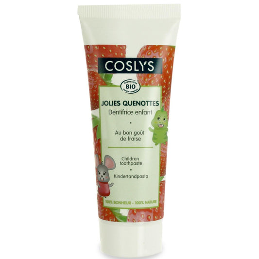 Pasta de dentes biológica Coslys morango para crianças 75 ml