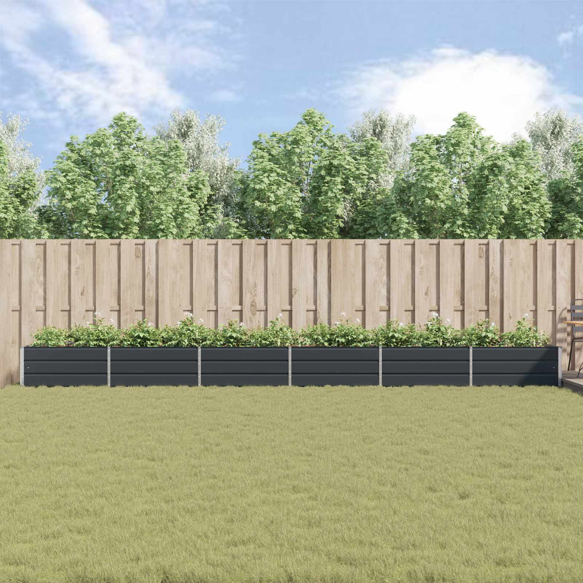 Jardinera Gris Antracita 580 X 100 X 45 Cm Acero Galvanizado_3