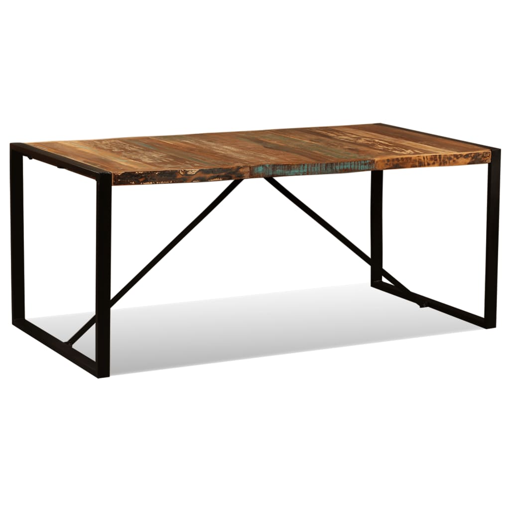 Mesa De Comedor De Madera Maciza Reciclada 180 Cm_1