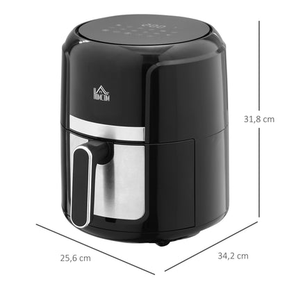 Homcom Freidora De Aire 4l 1300w Con 12 Programas Pantalla Led Temporizador_2