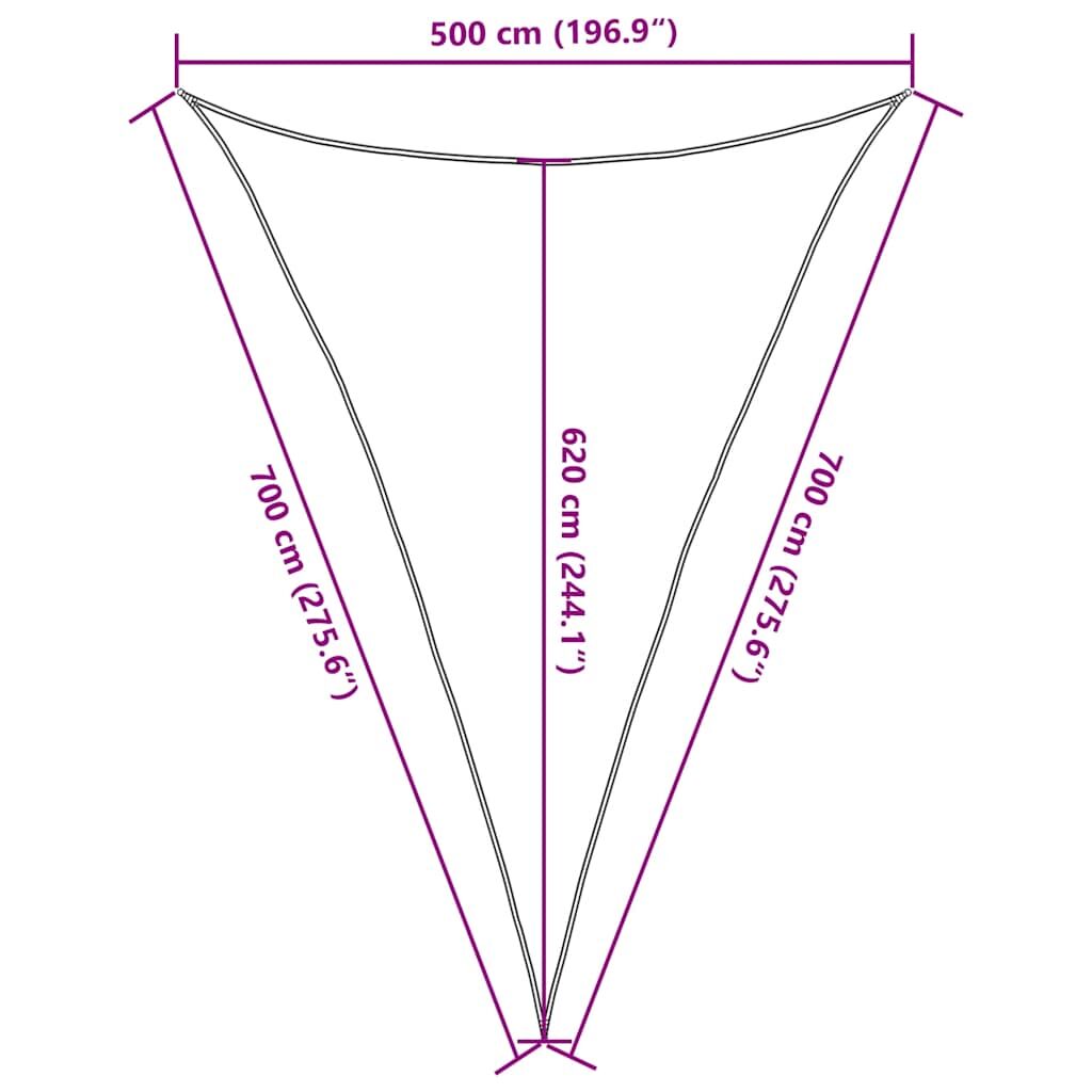 Vidaxl Toldo De Vela Hdpe Verde Claro 160 G/m² 5x7x7 M_2