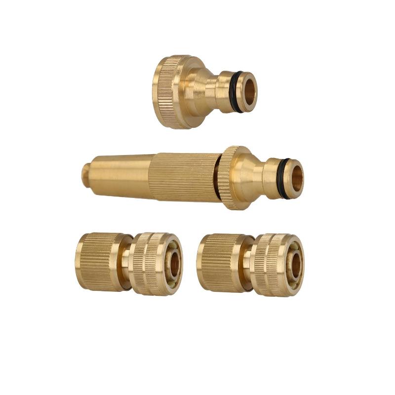 Set Riego 4 Piezas Para Mangueras 1/2 Fabricado En Laton,_1