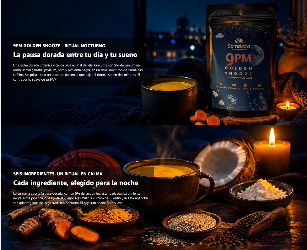 Golden Snooze 9 P.m — Mezcla Nocturna Leche Dorada Bio - Pack 2 X 160g (2 Envases Retail) | Superalimento Ecológico_4