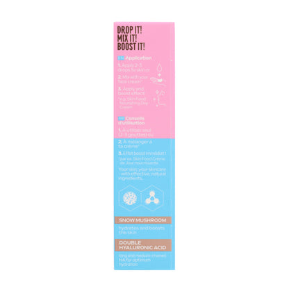 Gotas de reforço do soro hidratante com ácido hialurónico 30 ml