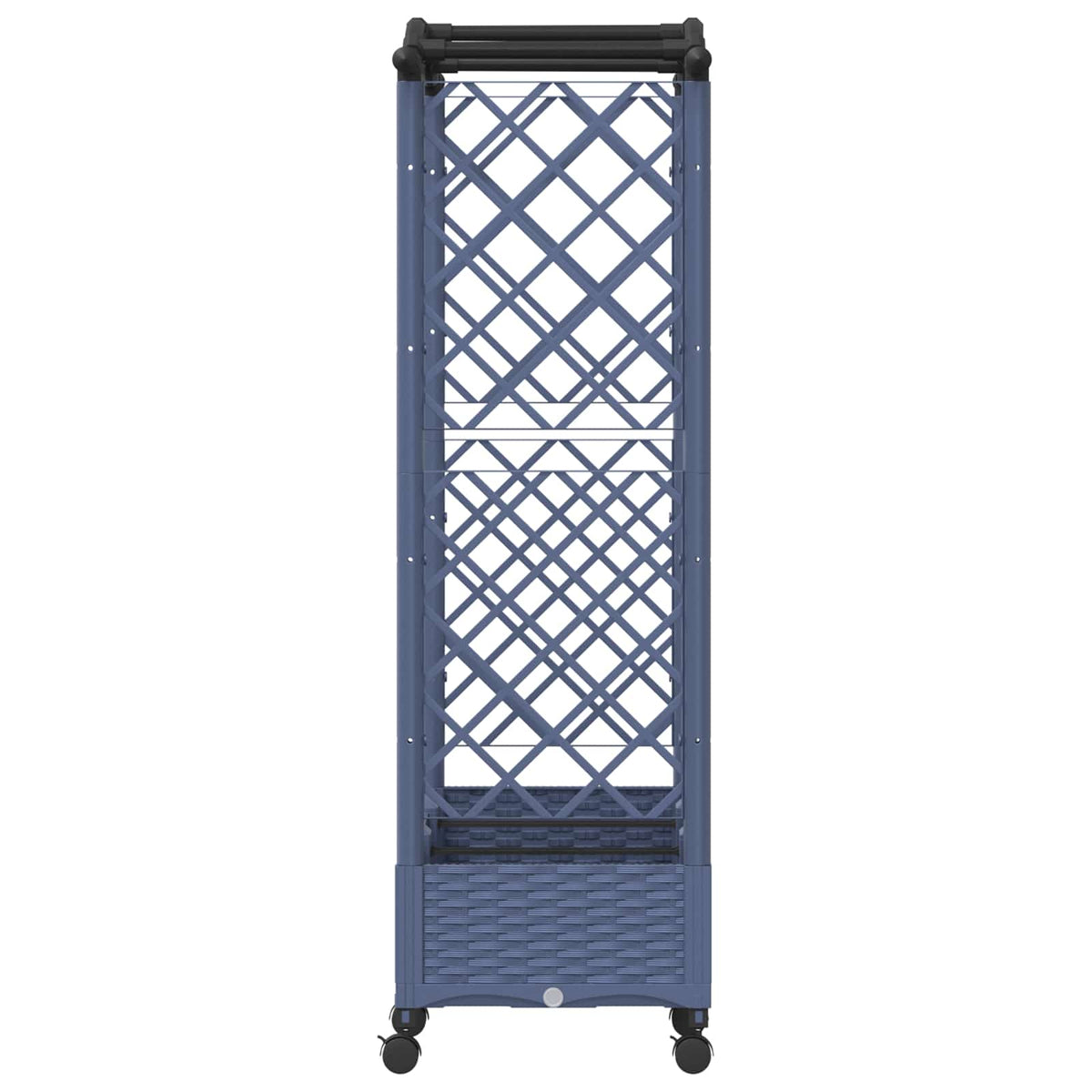 Cama Elevada Con Trellis Y Techo Gris 169 X 40 X 129 Cm Pp_4