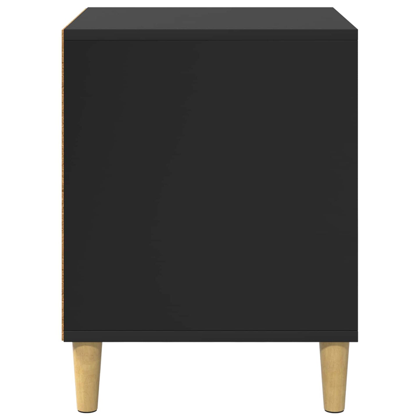 Casa Para Gatos Negro 42,5 X 40 X 53 Cm Madera De Ingeniería_5
