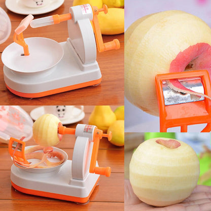 Pelador De Fruta De Plástico Abs Color Naranja Y Blanco_4