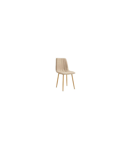 Pack De 4 Sillas Para Cocina O Comedor Nails Tapizado Textil Beige/roble, 87cm(alto) 44cm(_0