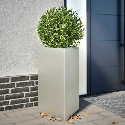 Jardineras Triangulares 2 Uds Acero Inoxidable 50x43x75 Cm_1