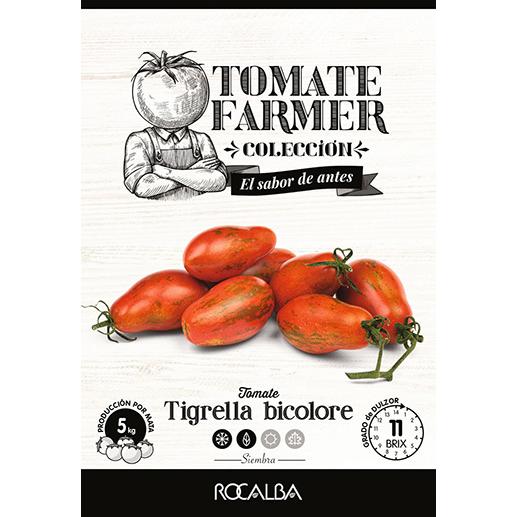 Coleção de sementes de tomate Tigrella Bicolore