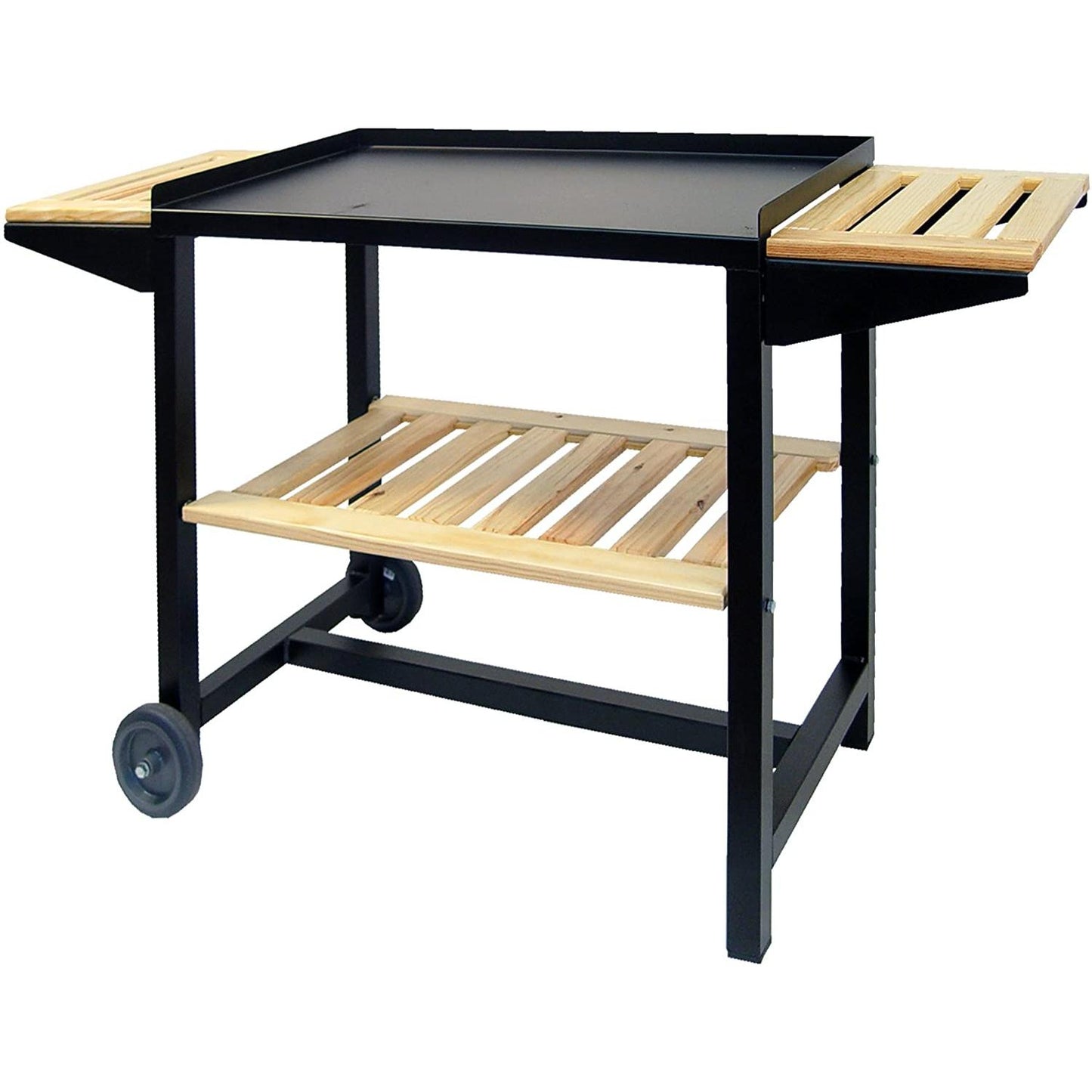 Grelhador com rodas e três tabuleiros de madeira completos da Imex El Zorro