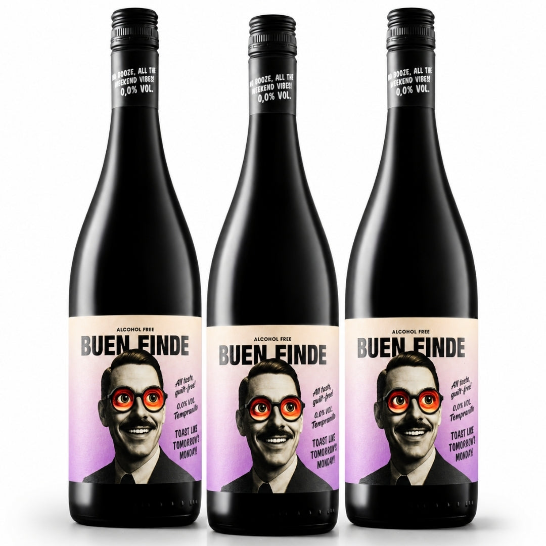 Vino Tinto Sin Alcohol 0,0% Tempranillo | Pack 3 Botellas X 750 Ml | Vino Desalcoholizado Equilibrado Y Afrutado_0