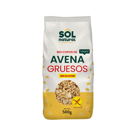 Flocos de Aveia Biológicos sem Glúten Sol Natural 500 g