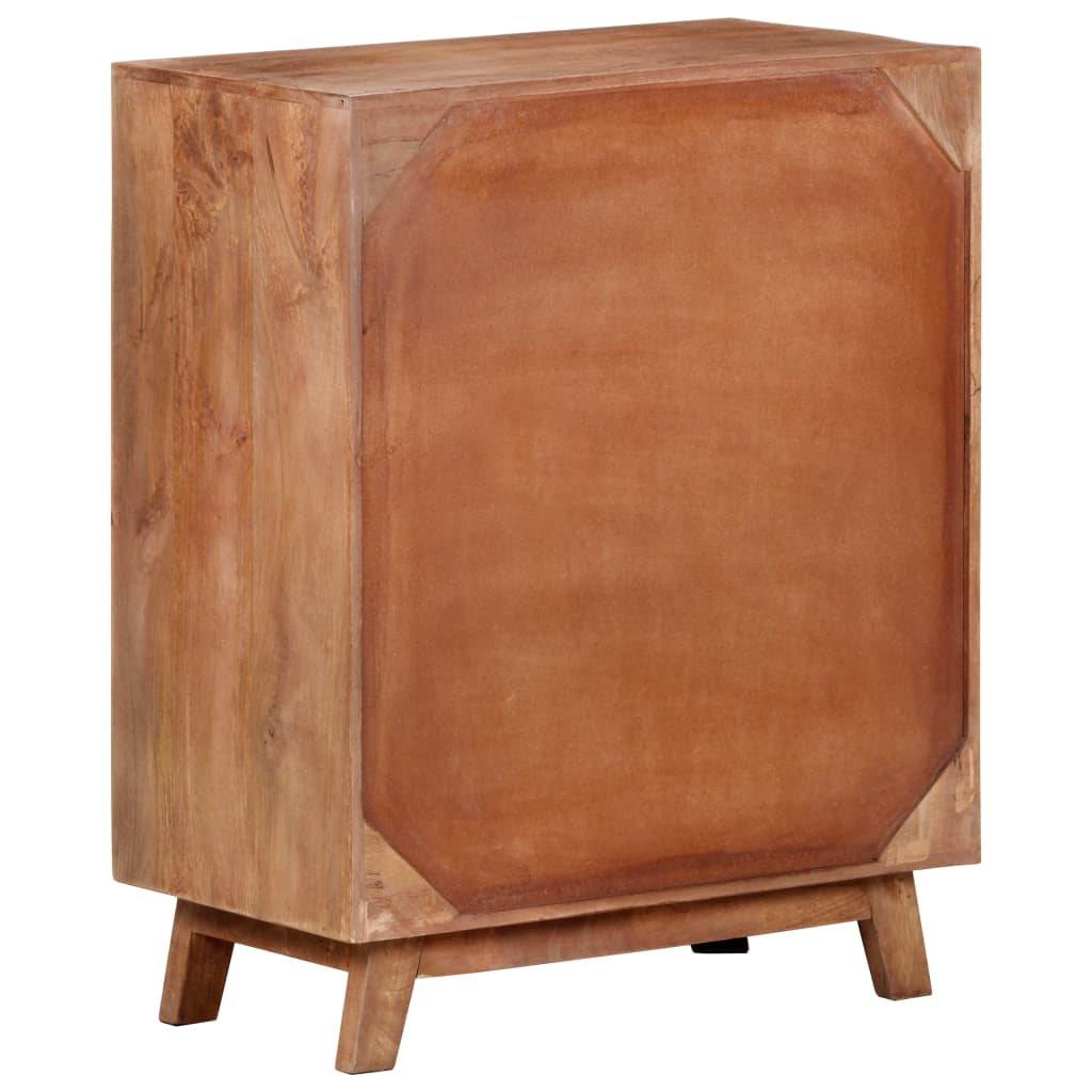 Aparador De Madera Maciza De Mango 61x35x76 Cm_2