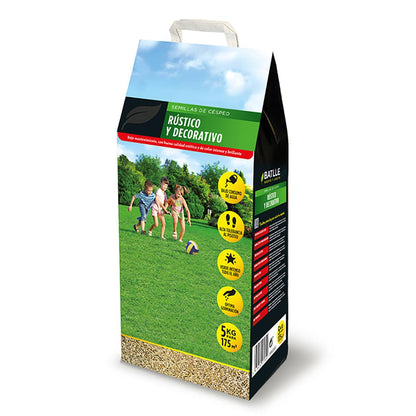 Sementes de relva rústica e decorativa Batlle 5 kg