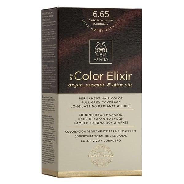 Tinta Elixir My Color N6.65 Loiro Mogno Escuro Apivita