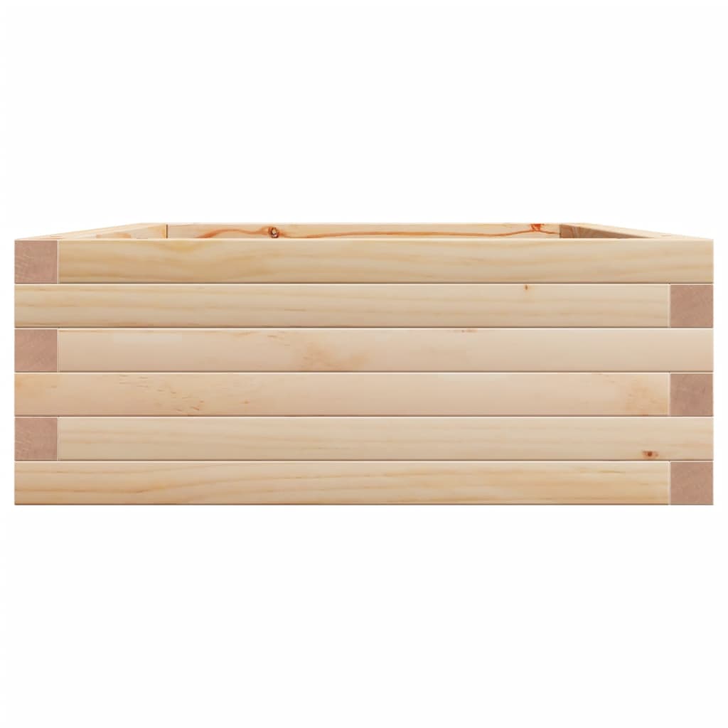 Jardinera De Madera Maciza De Pino 90x60x23 Cm_5