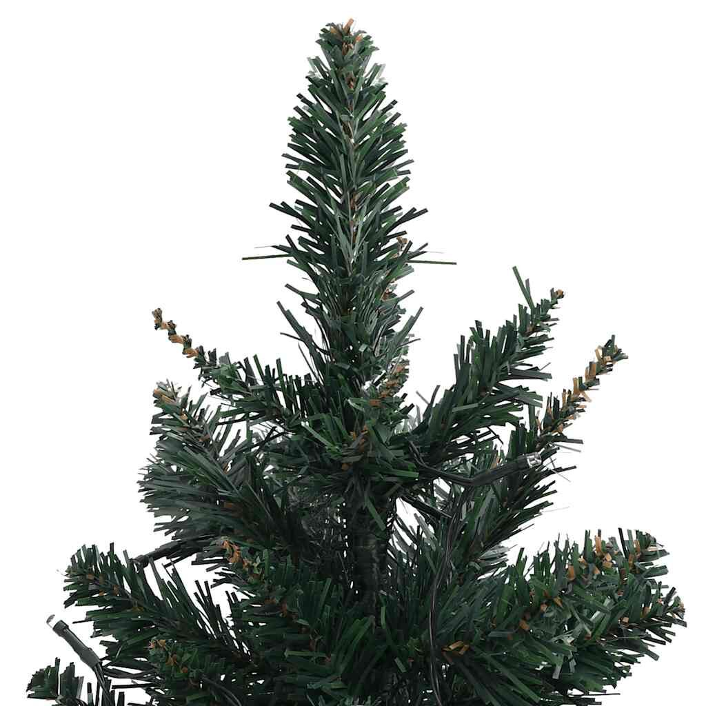 Vidaxl Árbol De Navidad Preiluminado Con Luces Y Soporte Verde 90 Cm_3