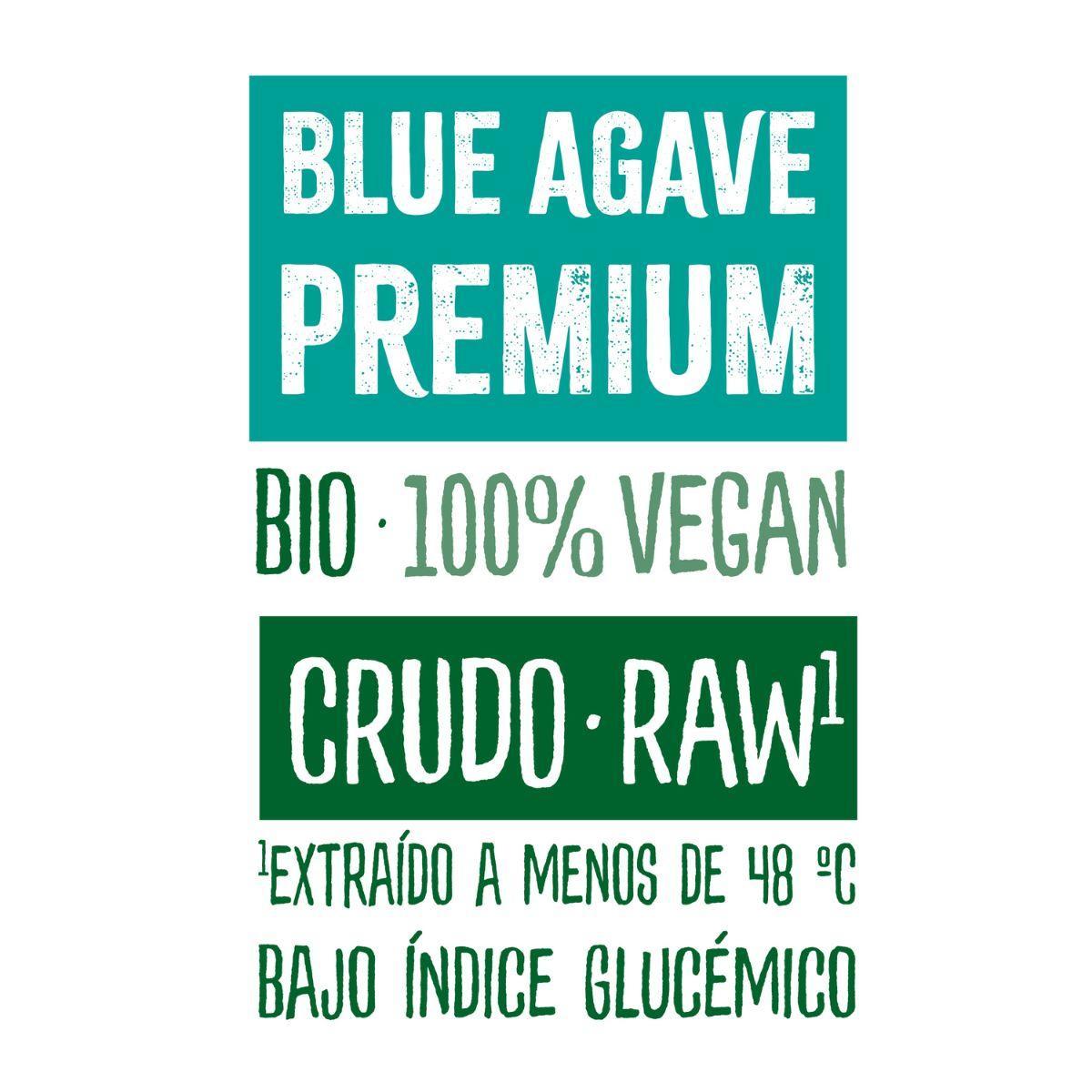 Embalagem de 2 xaropes de agave cru Naturgreen, 2 unidades de 500 ml