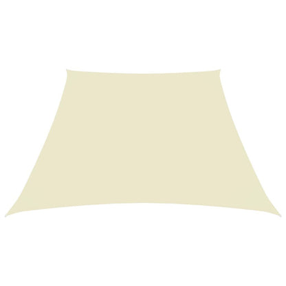 Vidaxl Toldo De Vela Trapezoidal De Tela Oxford Color Crema 3/5x4 M_1