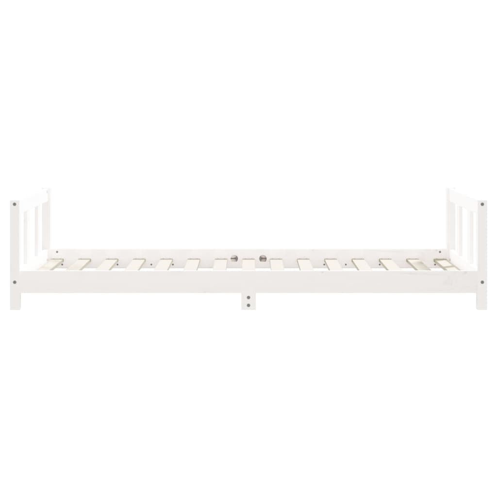 Vidaxl Estructura De Cama Para Niños Madera De Pino Blanco 90x190 Cm_4