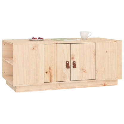 Mesa De Centro De Madera Maciza De Pino 100x50x41 Cm_3