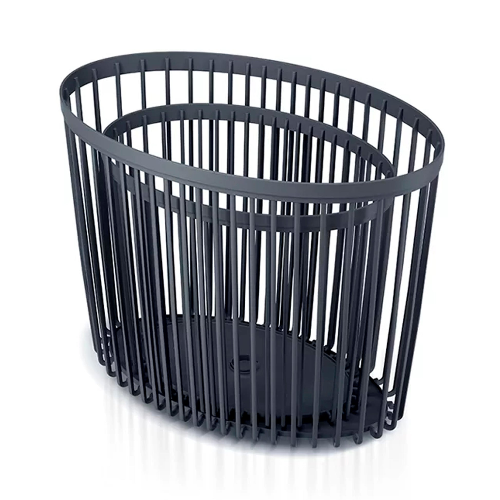 Set De 2 Cestas De Jardín Soporte - Mesa Auxiliar Decorativa Clubo , Dimensiones (mm) 568x348x450, Color Antracita