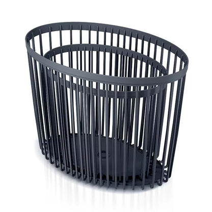 Set De 2 Cestas De Jardín Soporte - Mesa Auxiliar Decorativa Clubo , Dimensiones (mm) 568x348x450, Color Antracita