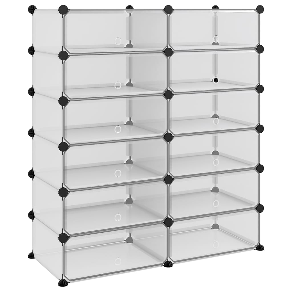 Zapatero Pp Transparente 94,5x36,5x106 Cm / Vetonek_0