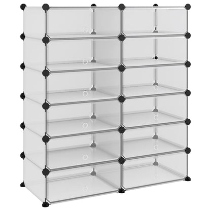 Zapatero Pp Transparente 94,5x36,5x106 Cm / Vetonek_0