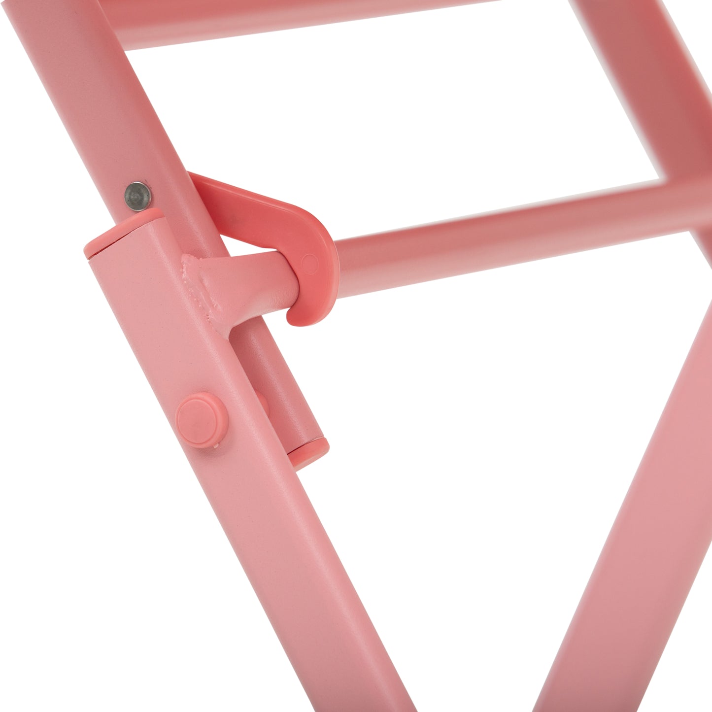 Outsunny Conjunto De Muebles De Jardín Plegable Con Marco De Acero Rosa_3