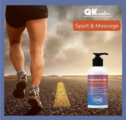 QKnatur - Aceite De Cáñamo Con Extracto De Arnica Para Masaje - 250ml - Para Dolores Musculares_4
