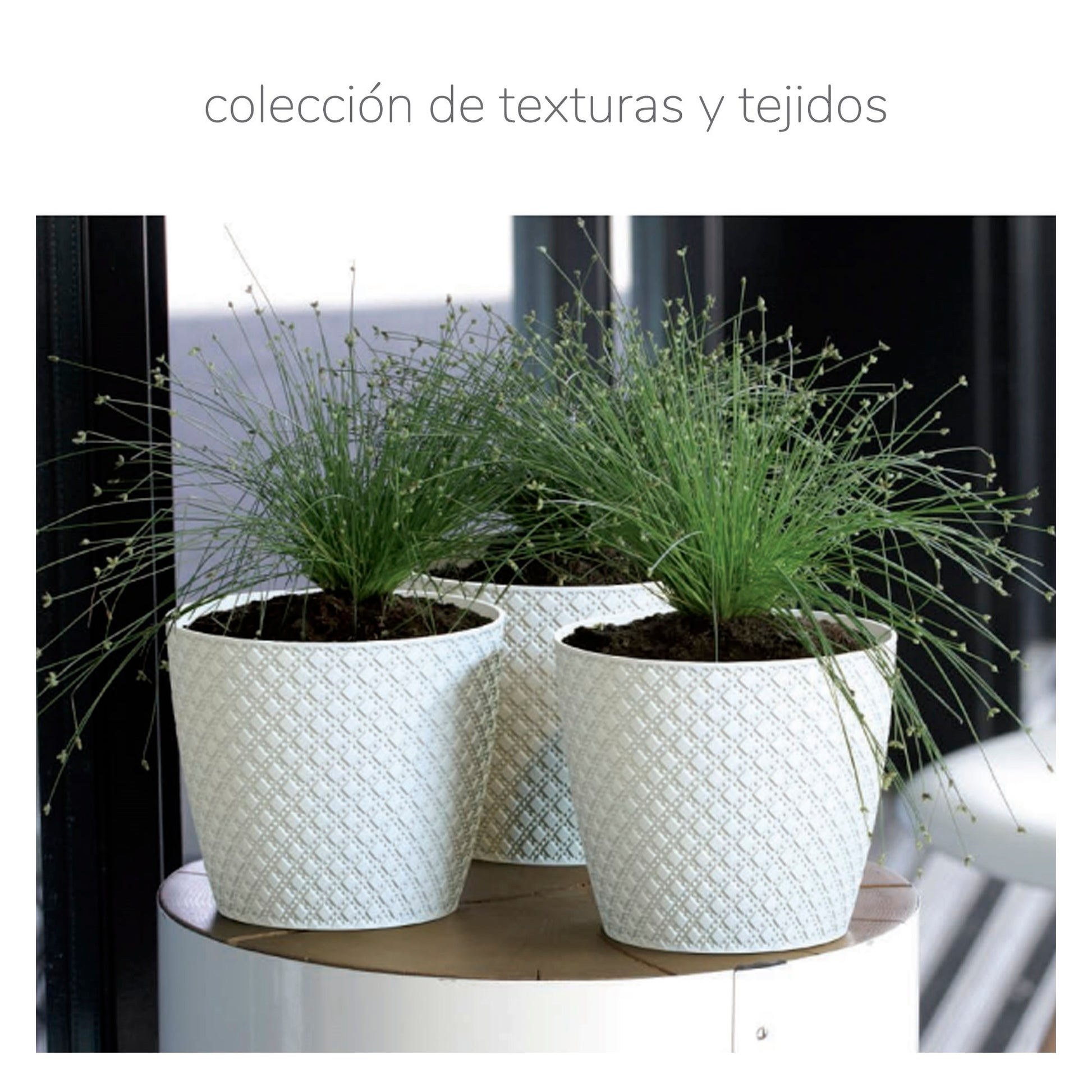 Maceta Wheaty 2l., Dimensiones (mm) 157x157x138, Color Gris Piedra