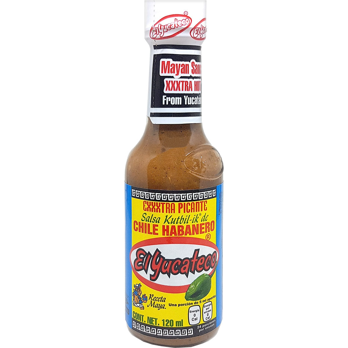 Molho de pimenta habanero Yucatecan "Kutbil-ik" 120 ml.